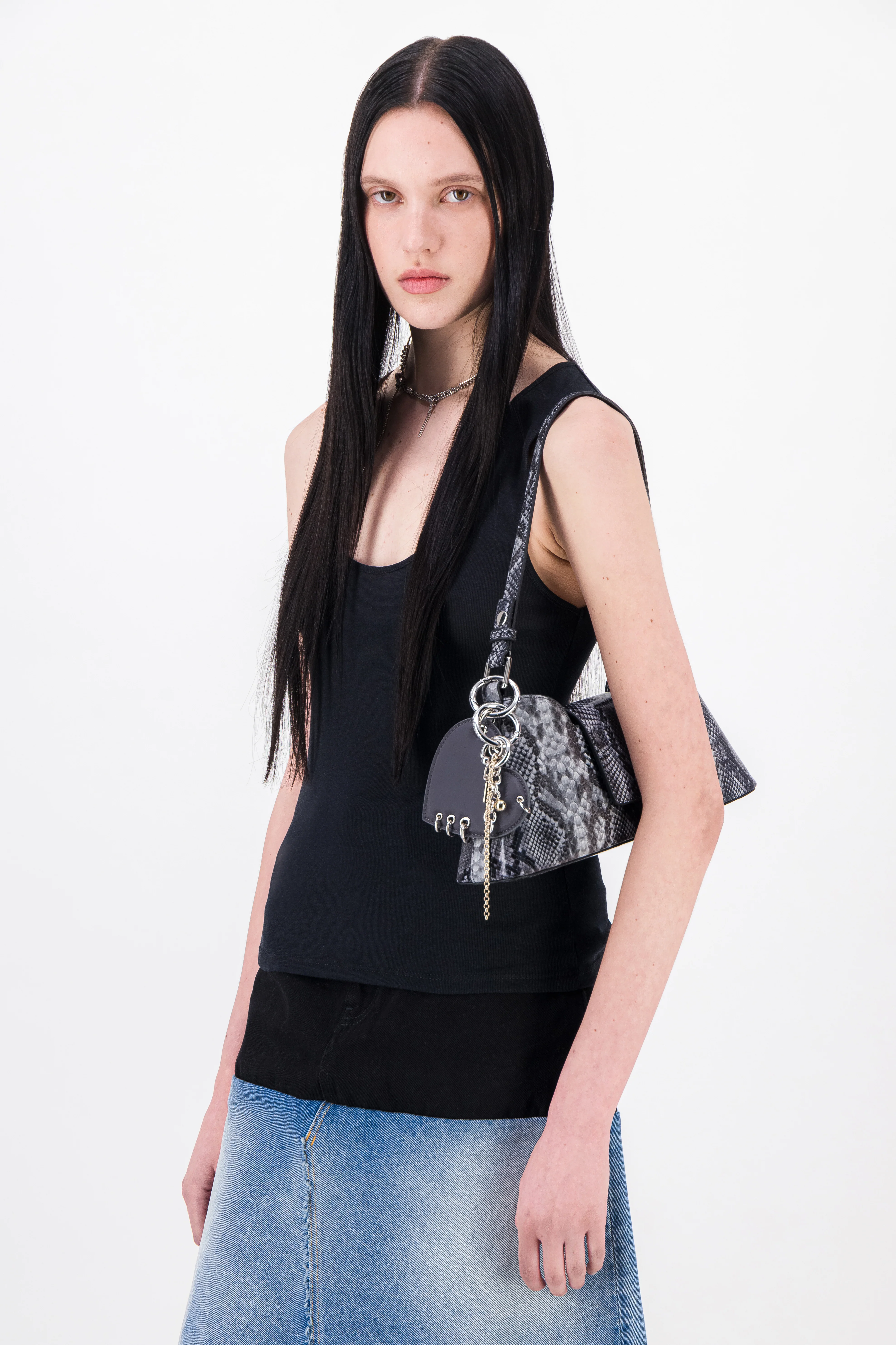 Marla Grey Python Bag - Image 3